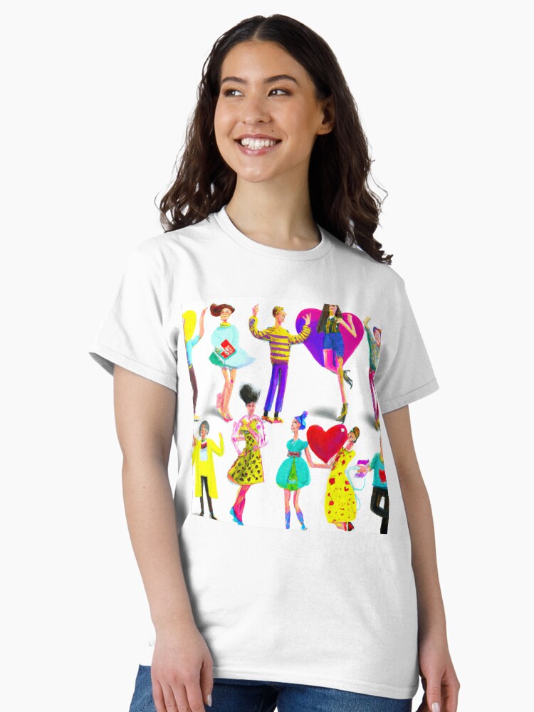 Thumbnail 1 von 7, Classic T-Shirt, Valentine Party designt und verkauft von Evelyn3112.