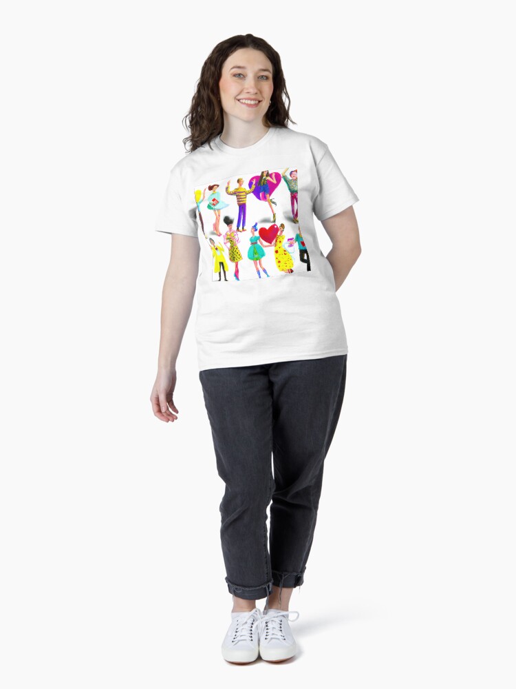Thumbnail 4 von 7, Classic T-Shirt, Valentine Party designt und verkauft von Evelyn3112.