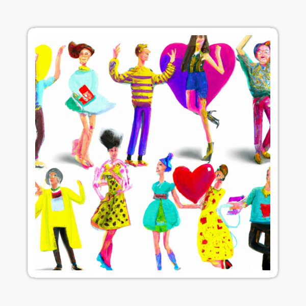 Valentine Party Sticker