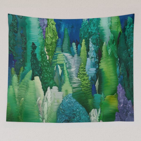 Item preview, forest Nature captivating abstract art designed and sold by shokA Design.