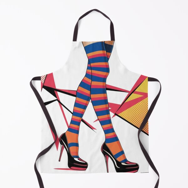 Item preview, 1980's style striped knee high stocking design. designed and sold by Shoot-The-Moon.