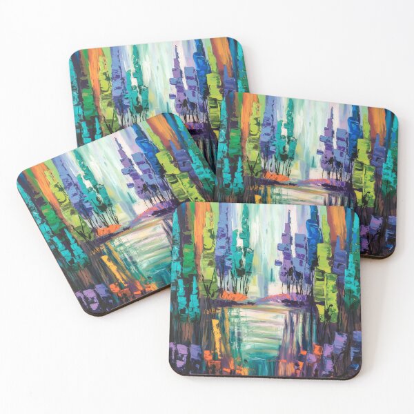 Item preview, forest Nature captivating abstract art  designed and sold by shokA Design.