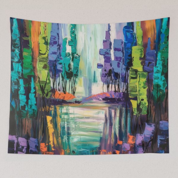 Item preview, forest Nature captivating abstract art  designed and sold by shokA Design.