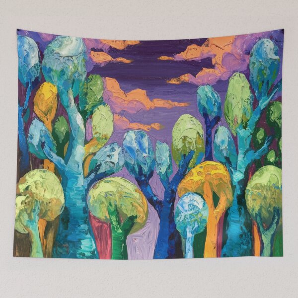 Item preview, forest Nature captivating abstract art  designed and sold by shokA Design.