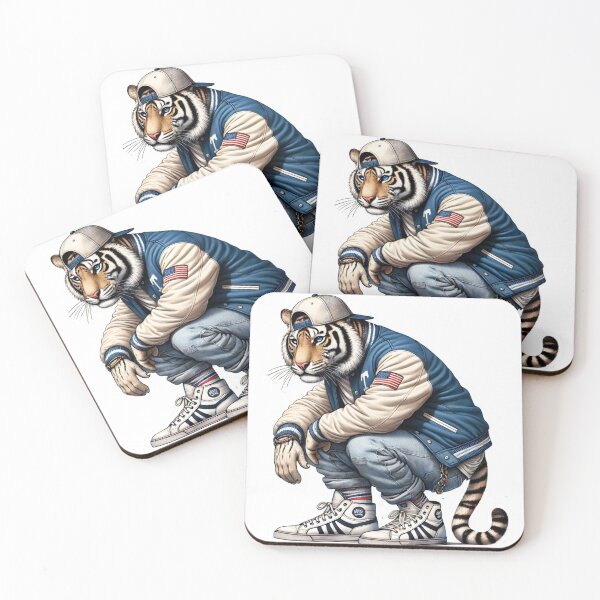Item preview, "Realistic Teen-Style Crouching Tiger Sticker Design" designed and sold by ForFamily1120.