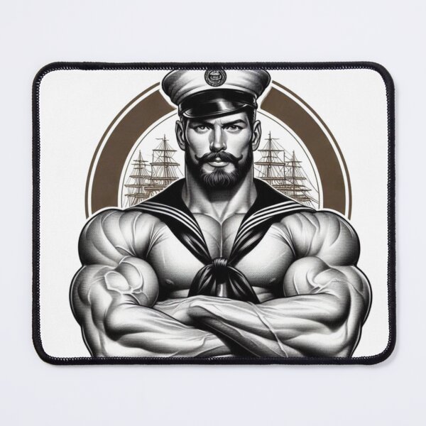 Item preview, 1940s San Francisco Hello Sailor Tom of Finland Tribute Gay Pride Graphic Design designed and sold by ItsAKinkThing.