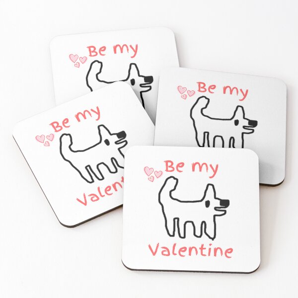 Item preview, Be my valentine - with Cute Crappy Dog - love and laughter designed and sold by TheRubberOnion.