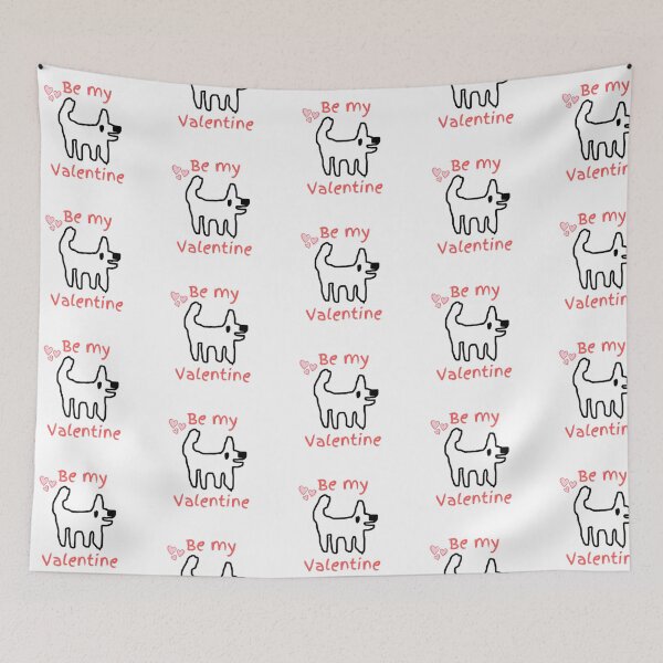 Item preview, Be my valentine - with Cute Crappy Dog - love and laughter designed and sold by TheRubberOnion.