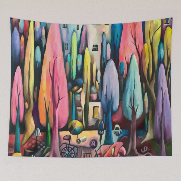 Item preview, forest Nature captivating abstract art  designed and sold by shokA Design.