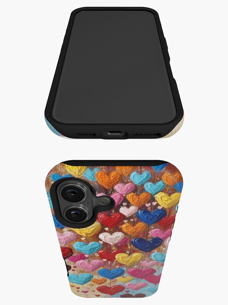 Thumbnail 3 von 4, iPhone-Hülle, Valentine Heart Rain designt und verkauft von Evelyn3112.