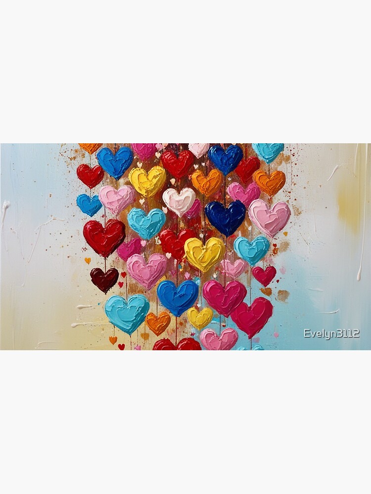 Thumbnail 6 von 6, Bucket Hat, Valentine Heart Rain designt und verkauft von Evelyn3112.