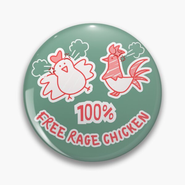 Item preview, 100% FREE RAGE CHICKEN - Free Range Pun designed and sold by nyxhra.