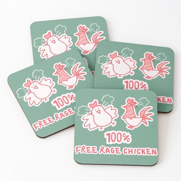 Item preview, 100% FREE RAGE CHICKEN - Free Range Pun designed and sold by nyxhra.