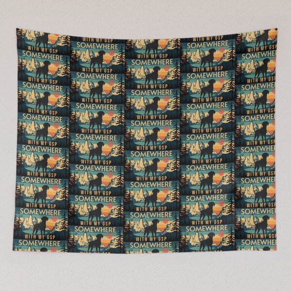 Item preview, Somewhere With My German Shorthaired Pointer Hiking  designed and sold by Guarddogdrive.