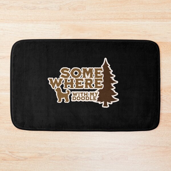 Item preview, Somewhere With My Doodle Vintage Hiking Camping Gift designed and sold by Guarddogdrive.