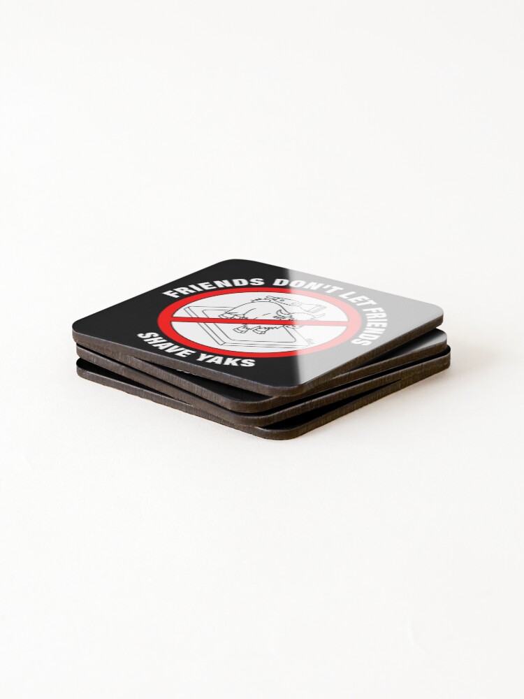 Thumbnail 4 of 5, Coasters (Set of 4), python programmer programming language yak shaving designed and sold by GetContented.