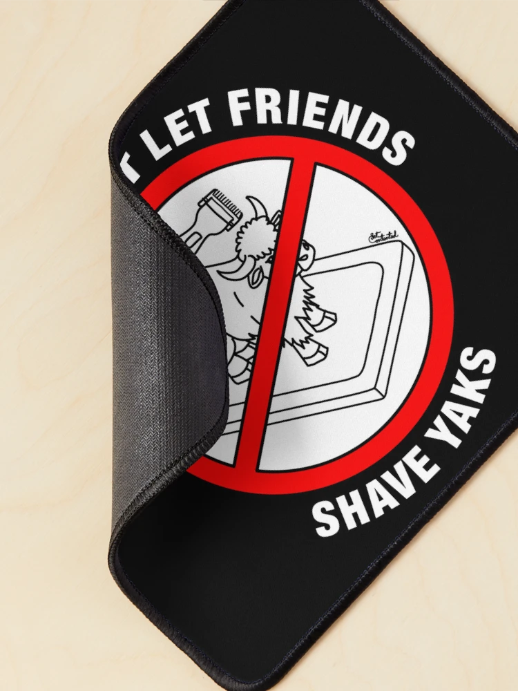 Thumbnail 2 of 5, Mouse Pad, python programmer programming language yak shaving designed and sold by GetContented.