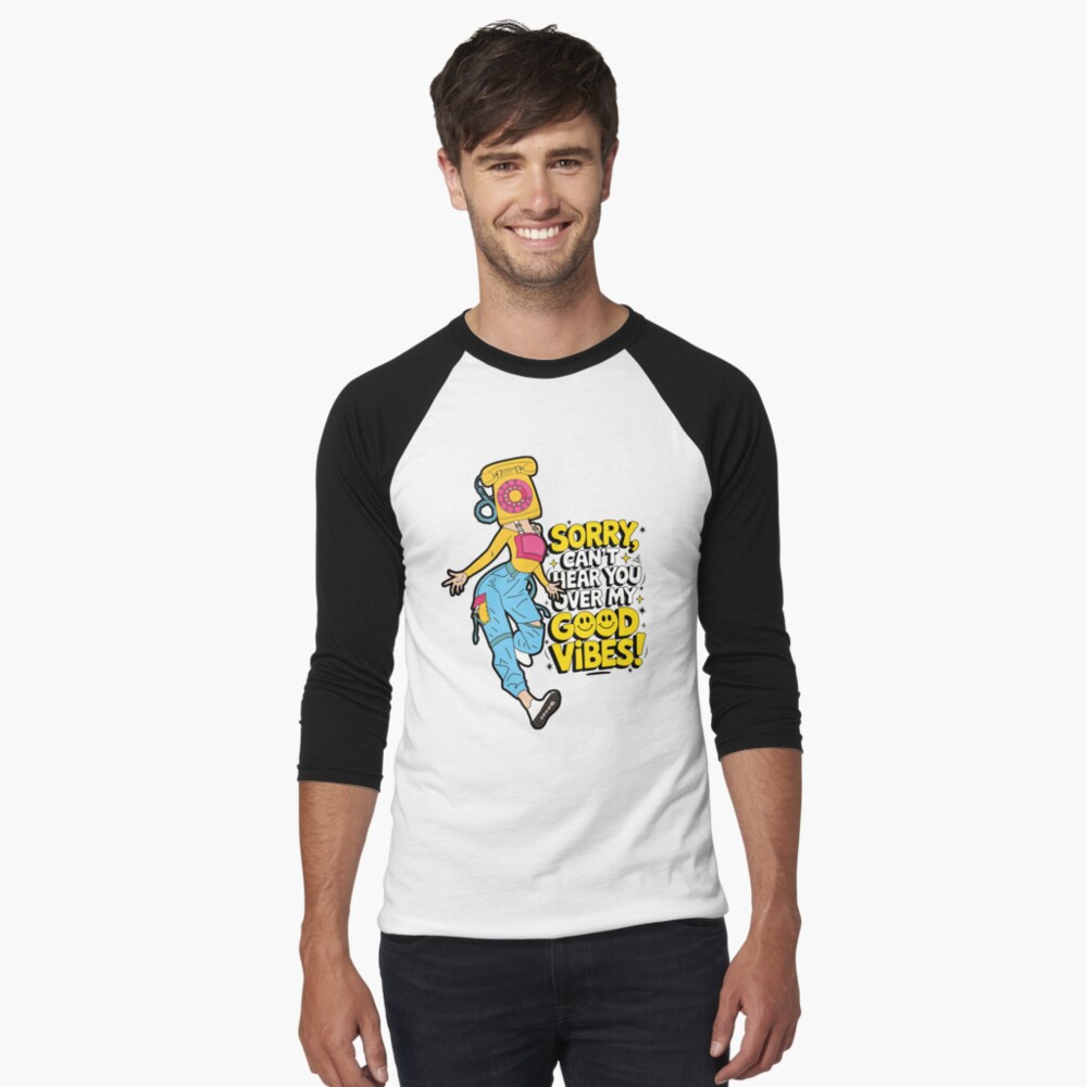 Item preview, Baseball ¾ Sleeve T-Shirt designed and sold by MRGOOD-SHOP.