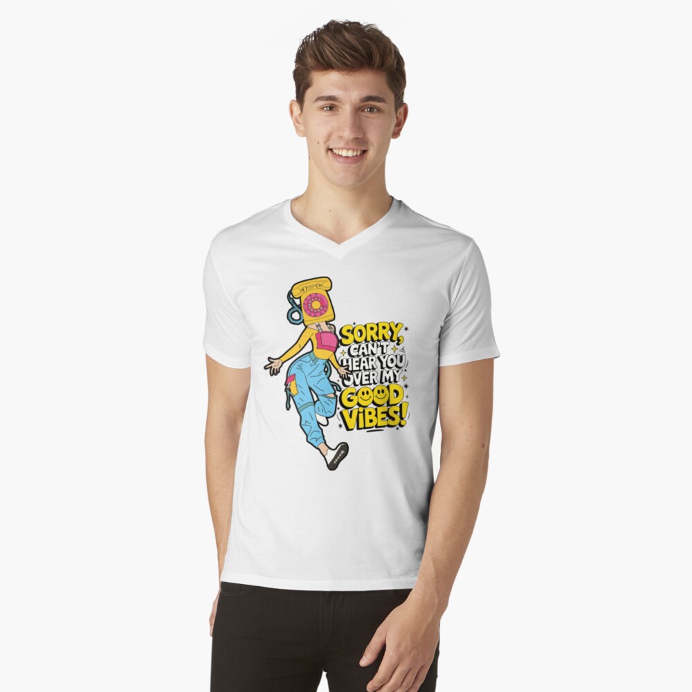Item preview, V-Neck T-Shirt designed and sold by MRGOOD-SHOP.