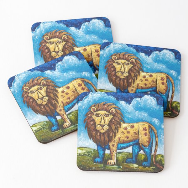 Item preview, Lion captivating abstract art designed and sold by shokA Design.
