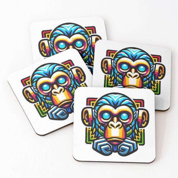 Item preview, Thoughtful Chimpanzee- Abstract Illustration designed and sold by AD-Digital-Art.