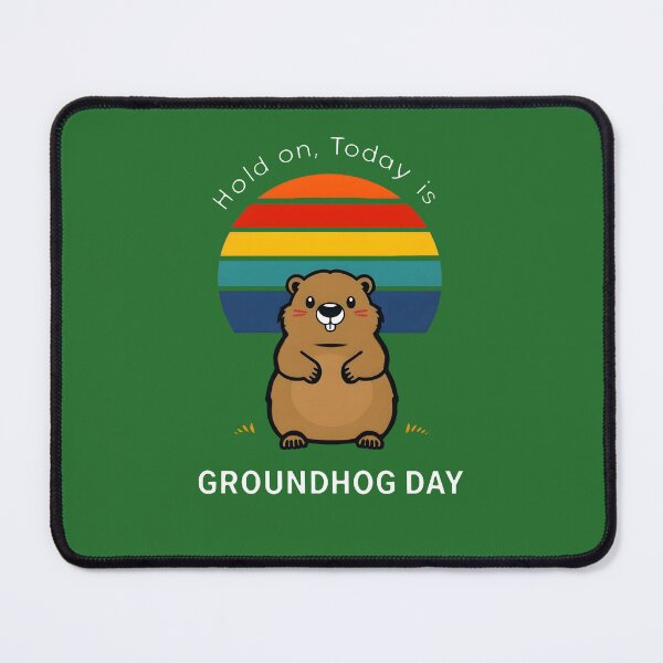 Item preview, Hold on, Today is GROUNDHOG DAY designed and sold by Vashy56.
