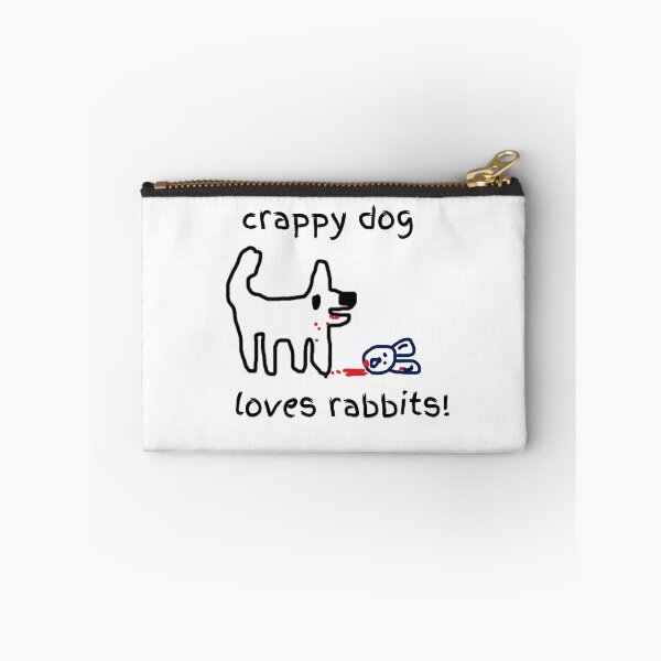 Item preview, Cute Crappy Dog - Crappy dog loves rabbits! designed and sold by TheRubberOnion.