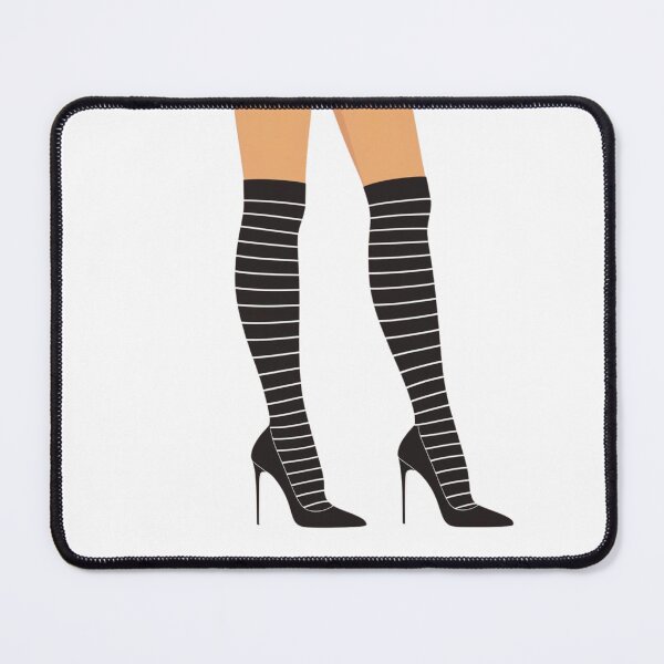 Item preview, Ladies Legs in striped stockings vector design. designed and sold by Shoot-The-Moon.