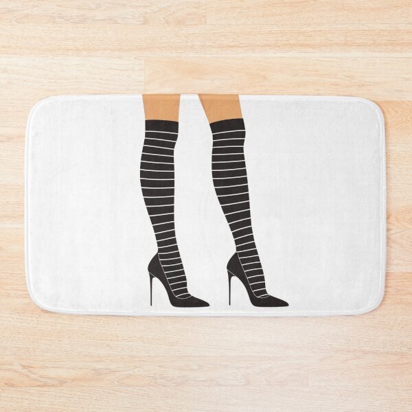 Item preview, Ladies Legs in striped stockings vector design. designed and sold by Shoot-The-Moon.