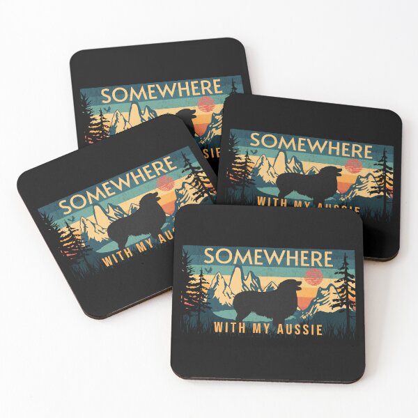 Item preview, Somewhere With My Australian Shepherd Aussie Hiking  designed and sold by Guarddogdrive.