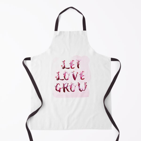Item preview, Let Love Grow hand lettering with watercolor flowers and paint splatters designed and sold by KariSmithDes.