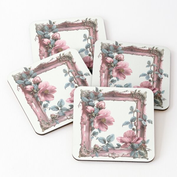 Item preview, Vintage victorian flower frame designed and sold by MendaciousMina.