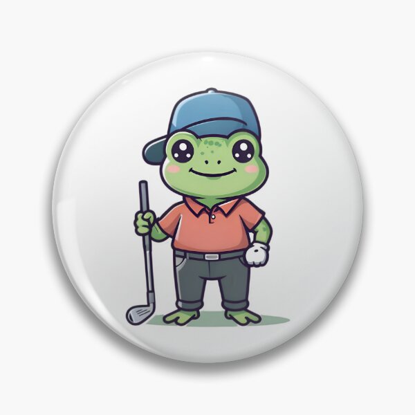 Item preview, A Cute Golfer Frog designed and sold by DWorriBHappi.