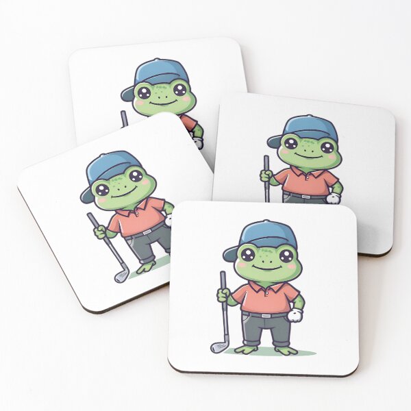 Item preview, A Cute Golfer Frog designed and sold by DWorriBHappi.