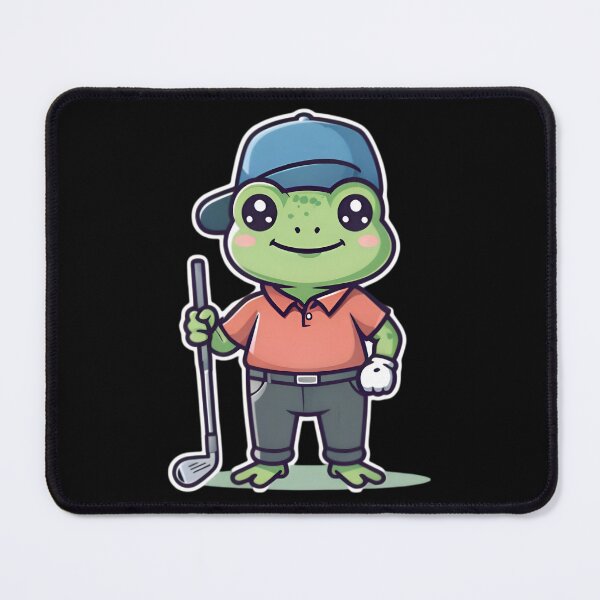 Item preview, A Cute Golfer Frog designed and sold by DWorriBHappi.
