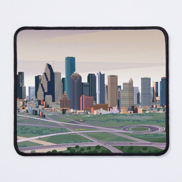 Item preview, Houston Travel Poster – Stunning Skyline and Space City Art designed and sold by Arctic frame studio.