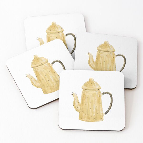 Item preview, Adorable watercolor kettle in retro style designed and sold by alladorofieieva.