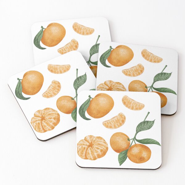 Item preview, watercolor mandarins collection designed and sold by alladorofieieva.