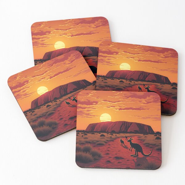 Item preview, Australian Wildlife Kangaroo Pop Art designed and sold by StellarHues.