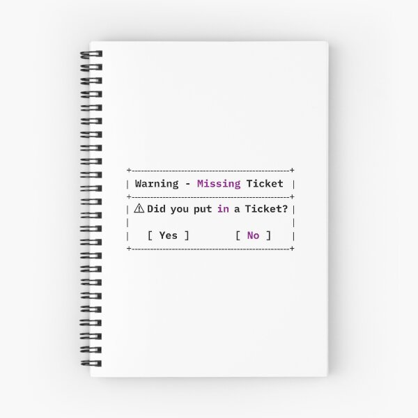 Item preview, Missing Ticket Error - Funny IT Meme designed and sold by HandicraftArt.