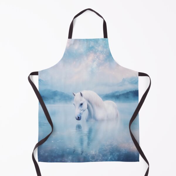 Item preview, Dreamy White Horse Beneath the Cosmic Sky designed and sold by AshiraCreations.