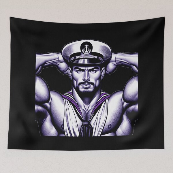 Item preview, Color Pop - San Francisco Sailor Pride Tom of Finland Tribute Gay Pride Graphic Design designed and sold by ItsAKinkThing.