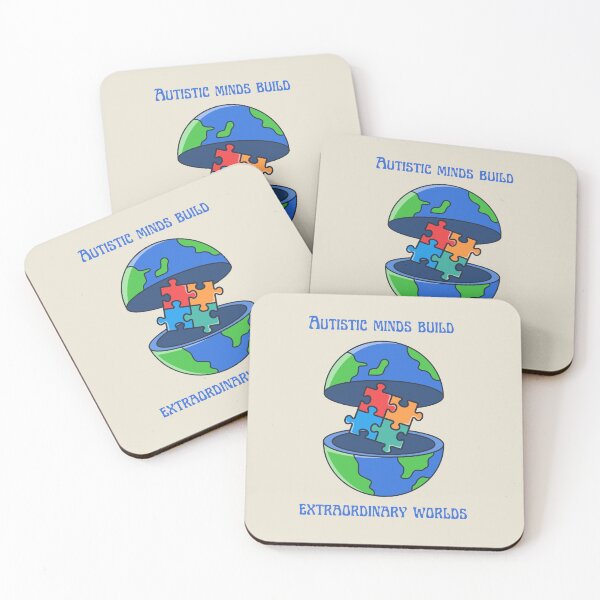 Item preview, Autistic Minds Build Extraordinary Worlds designed and sold by Goddess888.