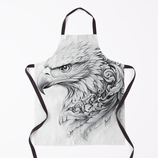 Item preview, Realistic Eagle Black and White Design designed and sold by Pencil-Art.