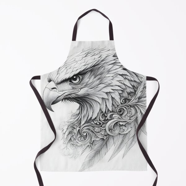 Item preview, Realistic Eagle Black and White Design designed and sold by Pencil-Art.