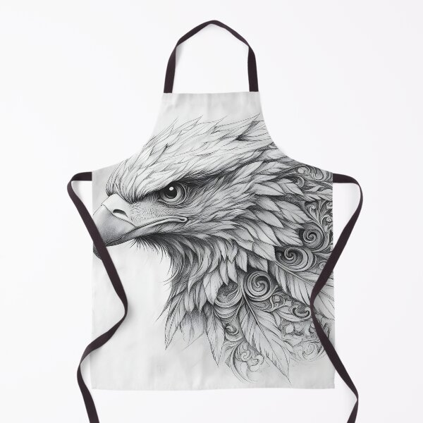 Item preview, Realistic Eagle Black and White Design designed and sold by Pencil-Art.