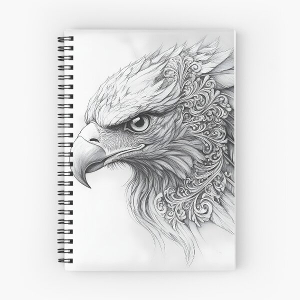 Item preview, Realistic Eagle Black and White Design designed and sold by Pencil-Art.