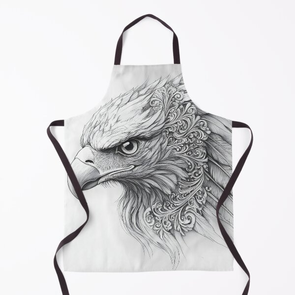 Item preview, Realistic Eagle Black and White Design designed and sold by Pencil-Art.