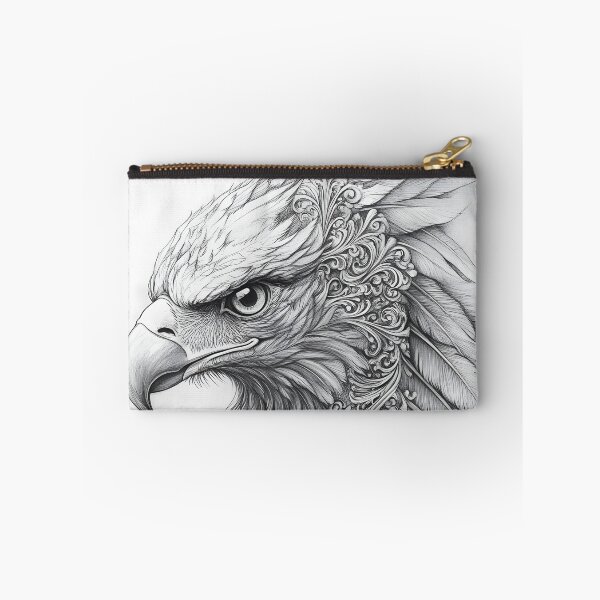 Item preview, Realistic Eagle Black and White Design designed and sold by Pencil-Art.
