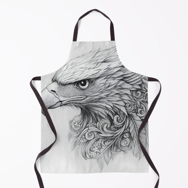 Item preview, Realistic Eagle Black and White Design designed and sold by Pencil-Art.